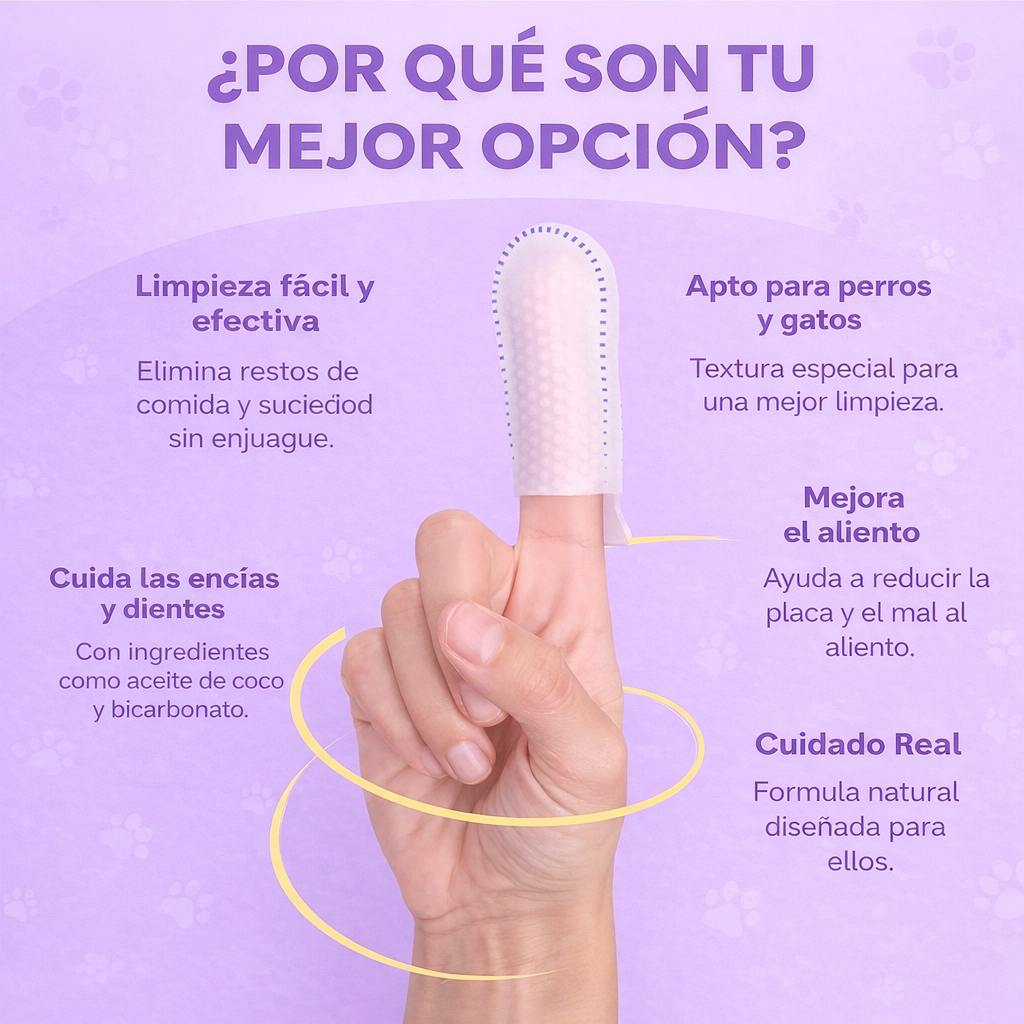 🦷 DentaPaw™ – Limpieza dental fácil, rápida y sin estrés (50pcs)