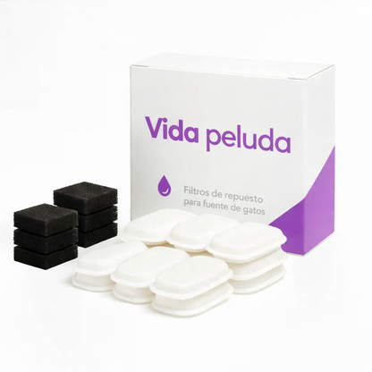 Filtros AquaFlow™ – Pack de Reemplazo (8 unidades)