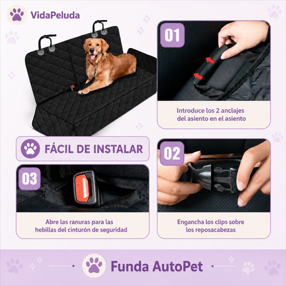 🚗 Funda AutoPet™ – Protector Impermeable para Asientos de Coche