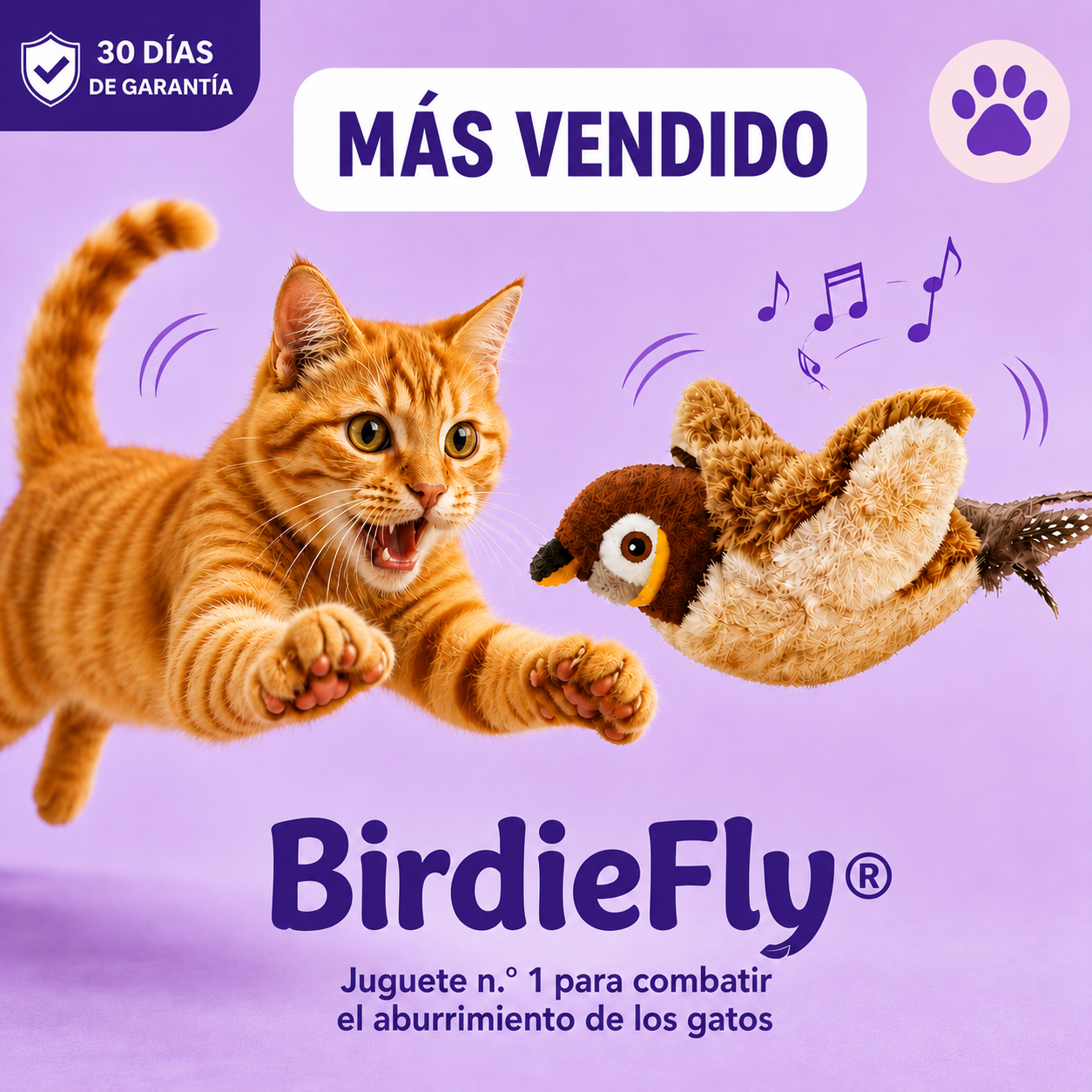 🐦BirdieFly® - Pájaro Interactivo Realista