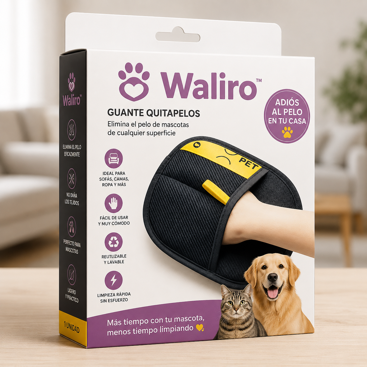 🧤 Waliro™ – Guante Quitapelos Reutilizable