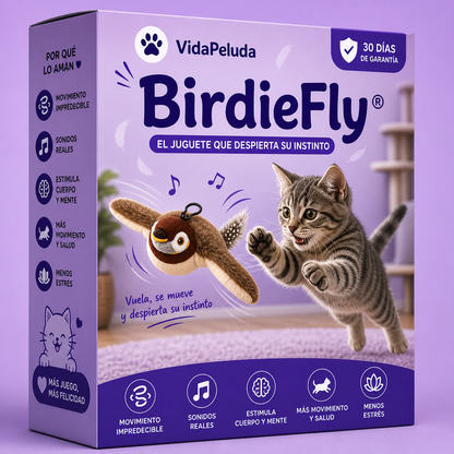 🐦BirdieFly® - Pájaro Interactivo Realista