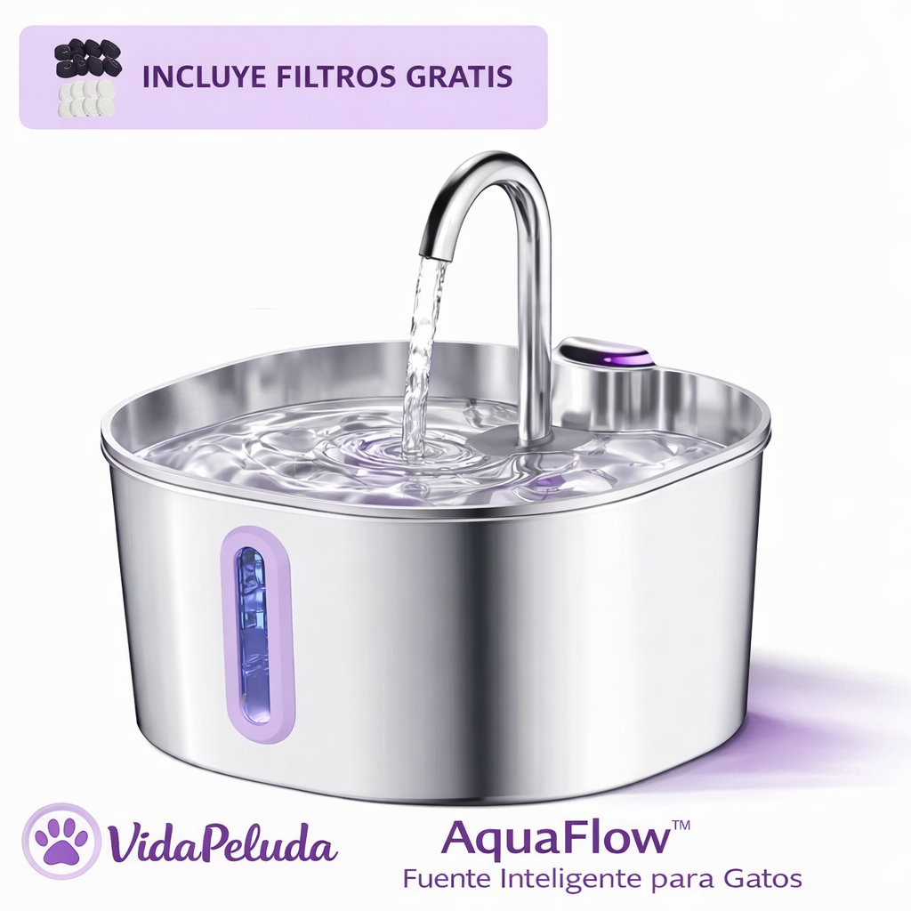 💧AquaFlow™ – Fuente Inteligente para Gatos