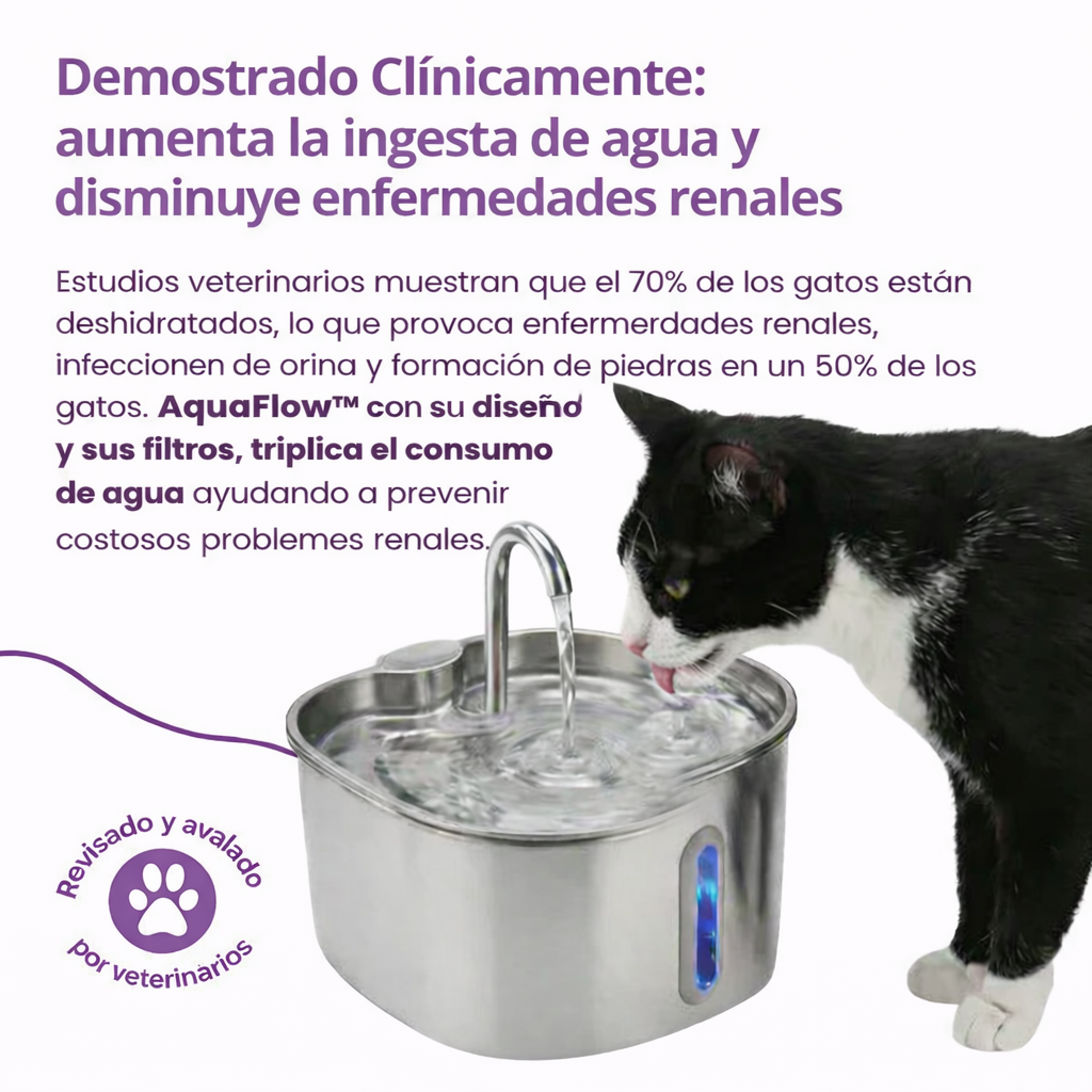 💧AquaFlow™ – Fuente Inteligente para Gatos