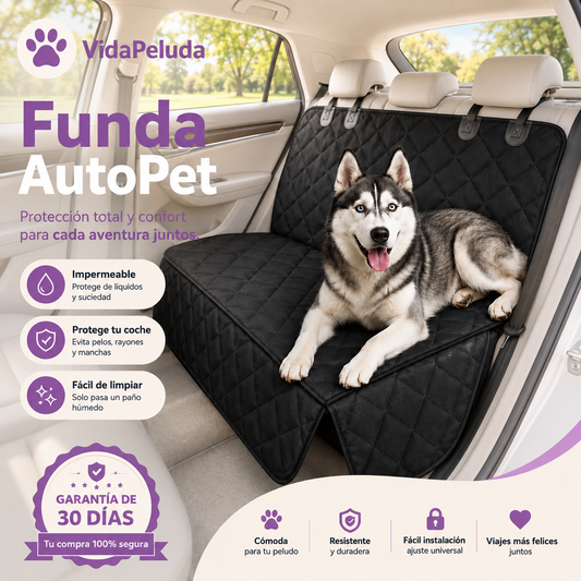 🚗 Funda AutoPet™ – Protector Impermeable para Asientos de Coche